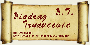 Miodrag Trnavčević vizit kartica